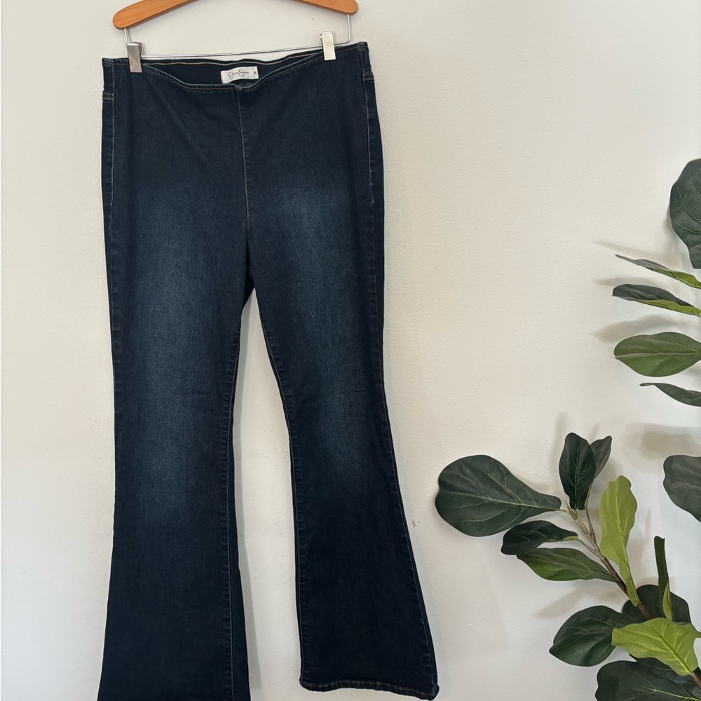 Jessica Simpson pull on flare Dark Blue Jeans